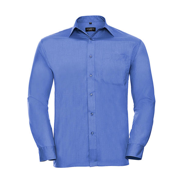 Poplin Shirt LS - Corporate Blue