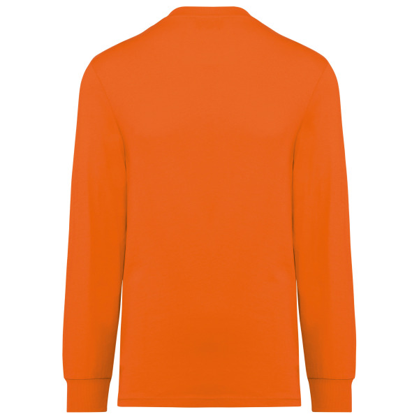 Ecologisch uniseks T-shirt met lange mouwen Fluorescent Orange 3XL