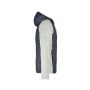 Men's Knitted Hybrid Jacket - light-melange/anthracite-melange - 3XL