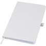 Fabianna crush paper hard cover notebook - White