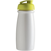 H2O Active® Pulse 600 ml sportfles met flipcapdeksel - Wit/Lime