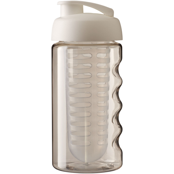H2O Active® Bop 500 ml sportfles en infuser met flipcapdeksel - Transparant/Wit