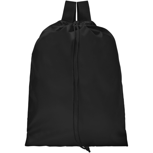 Oriole drawstring backpack with straps 5L - Solid black