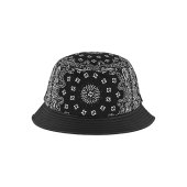 Bandana Leather Imitation Brim Bucket Hat Bandana Leather Imitation Brim Bucket Hat