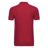 RUS Men Fitted Stretch Polo, Classic Red, 3XL