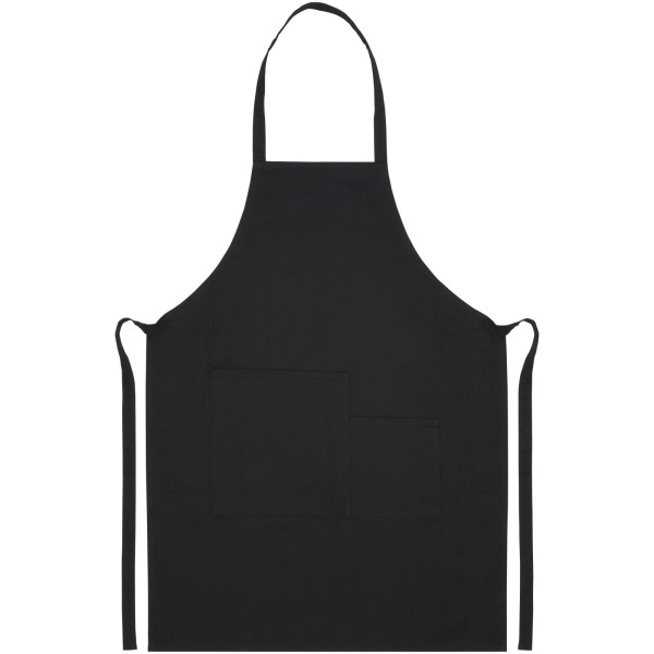 Khana 280 g/m² cotton apron - Solid black