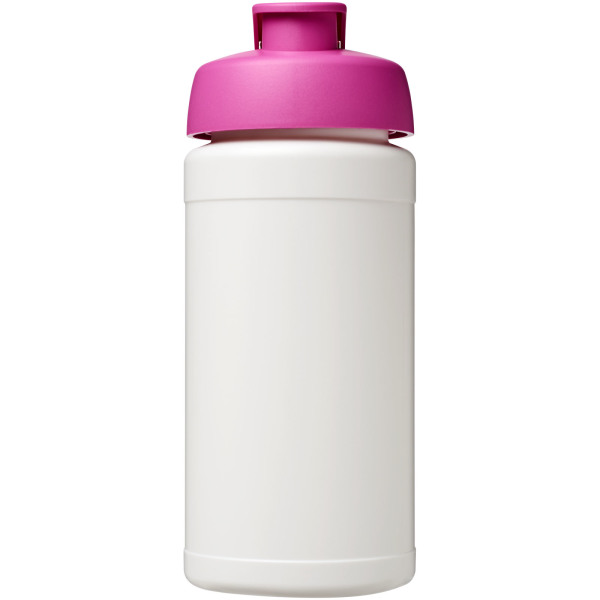 Baseline® Plus 500 ml flip lid sport bottle - White/Pink