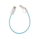 3-in-1 LED flow kabel, blauw
