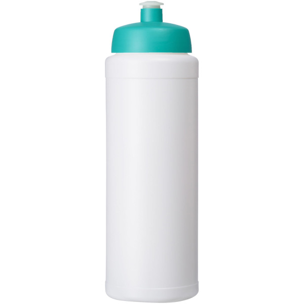 Baseline® Plus grip 750 ml sports lid sport bottle - White/Aqua