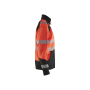 Sweatshirt met halve rits High Vis