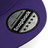 5 Panel Snapback Rapper Cap - Purple - One Size