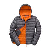 Snow Bird Hooded Jacket - Grey/Orange - S
