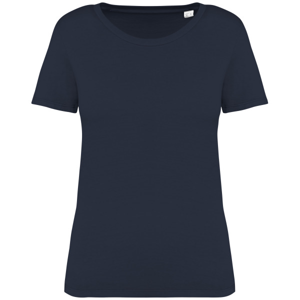 Ecologisch verwassen dames-T-shirt Washed Navy Blue S