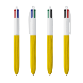BIC® 4 Colours Wood Style with Lanyard 4 Colours Wood BP LP Yellow_UP white_RI white