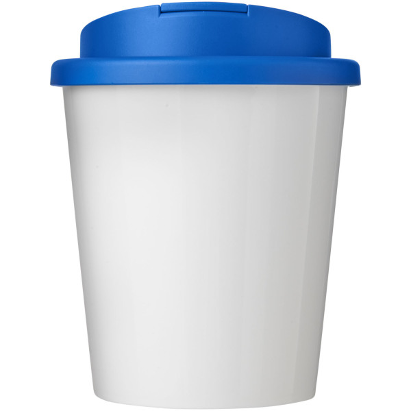 Brite-Americano® Espresso 250 ml tumbler with spill-proof lid - White/Mid blue