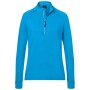 Ladies' Sports  Shirt Halfzip bright-blue XS