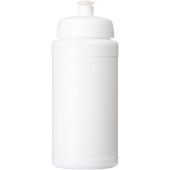 Baseline® Plus Pure 500 ml drikkeflaske med sportslåg - Hvid