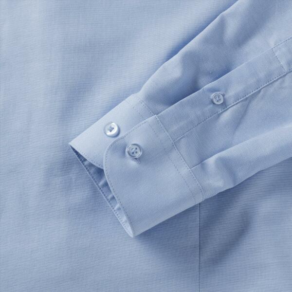 Men's L/S Tail. Button-Down Oxford Shirt, Oxf. Blue, 3XL,RUS