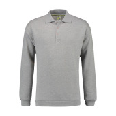 L&S Polosweater for him grey heather XXXL