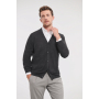 Men's V-Neck Knitted Cardigan Black XXS