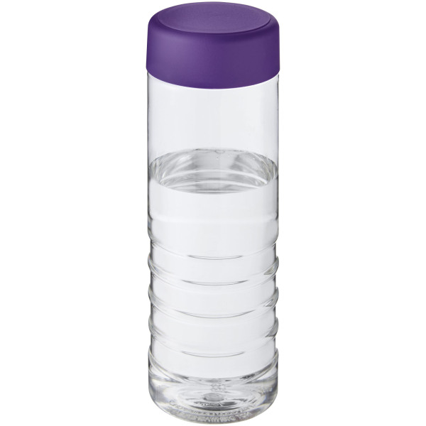 H2O Active® Treble 750 ml screw cap water bottle - Transparent/Purple