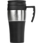 PP and stainless steel travel mug Karina black/silver