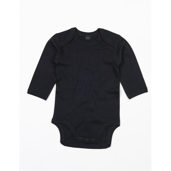 Baby long Sleeve Bodysuit - Black - 6-12