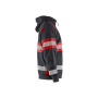 Hooded sweatshirt met rits High Vis