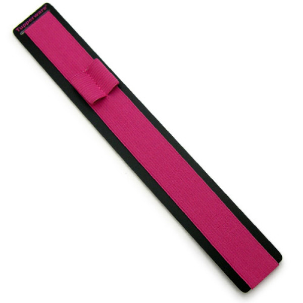 Flexible Webbing Book Mark with Pen Loops (L) Pink