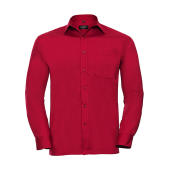 Poplin Shirt LS - Classic Red - 4XL
