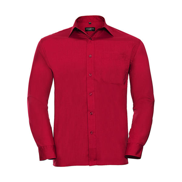 Poplin Shirt LS - Classic Red
