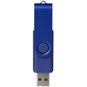 Rotate-metallic USB 4 GB - Marinblå