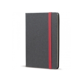 A5 notebook hardcover - Black / Red