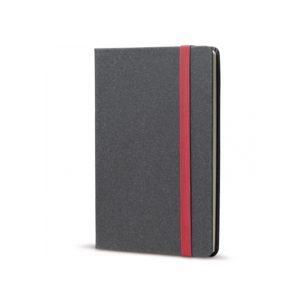 Notitieboek met hardcover A5 - Zwart / Rood