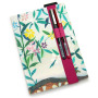 Flexible Webbing Book Mark with Pen Loops (S) Pink