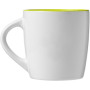 Azteek 340 ml keramische mok - Wit/Lime