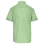Overhemd in onderhoudsvriendelijk polykatoen-popeline korte mouwen heren Pistachio Green 5XL