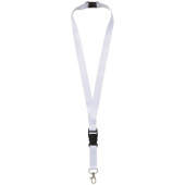 Balta lanyard in kleur (dubbelzijdig) - Wit - 10mm