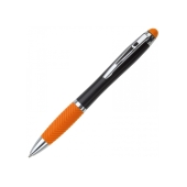Ball pen light-up logo - Black / Orange