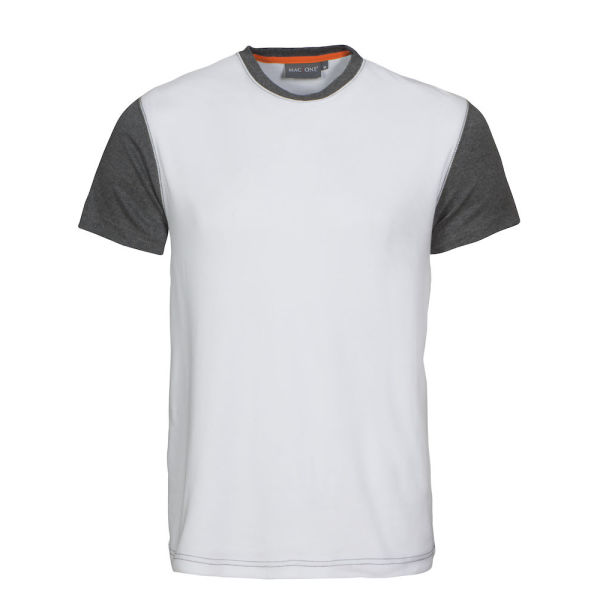 Macone Joey T-shirt White/Greyme 4XL