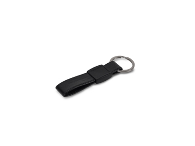 Sleutelhanger metaal met echt leer Sleutelhanger metaal met echt leer