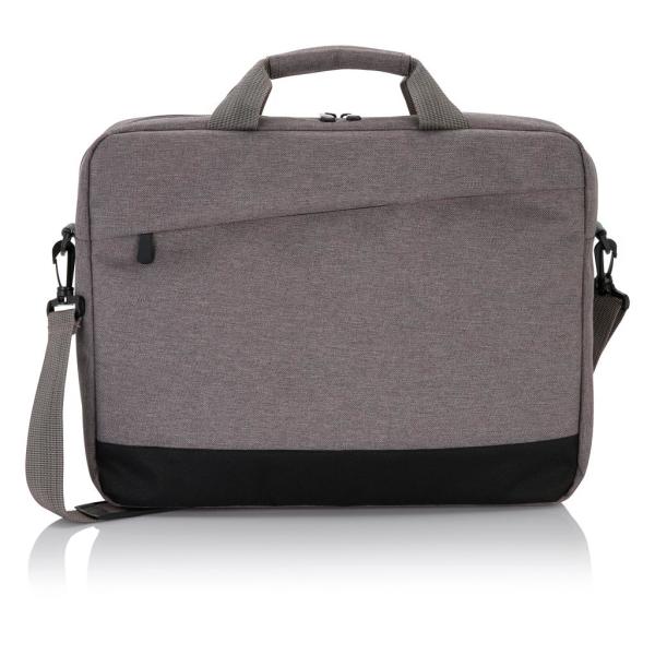Trend 15” laptop tas PVC-vrij, grijs, zwart
