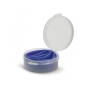 Herbruikbaar siliconen rietje in kunststof doosje - Donker Blauw