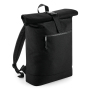 Gerecyclede rugzak Roll-Top Black One Size