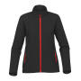 Women's Orbiter Softshell Jacket - Black/Bright Red - S