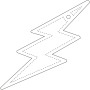RFX™ H-10 reflecterende TPU hanger met flits - Neongeel