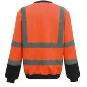 Signalisatie Sweatshirt Hi Vis Orange / Navy M