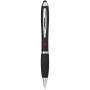 Nash stylus balpen met gekleurde houder en zwarte grip - Zwart