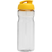 H2O Active® Base 650 ml sportfles met flipcapdeksel - Transparant/Geel