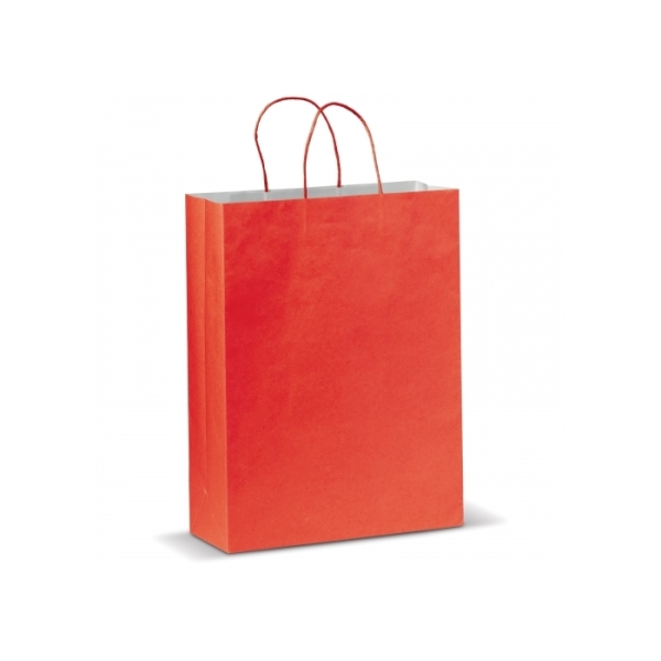 Kraft bag large 120g/m² - Red